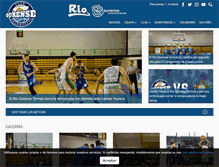Tablet Screenshot of clubourensebaloncesto.com